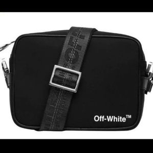 Off-White Crossbody Bag Black Industrial Belt Purse